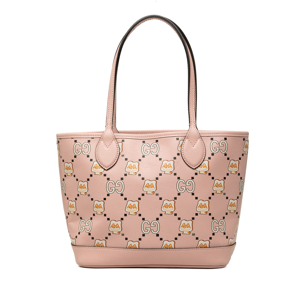 Pre-Loved Gucci Pikarar Kawaii GG Printed Calfskin Tote